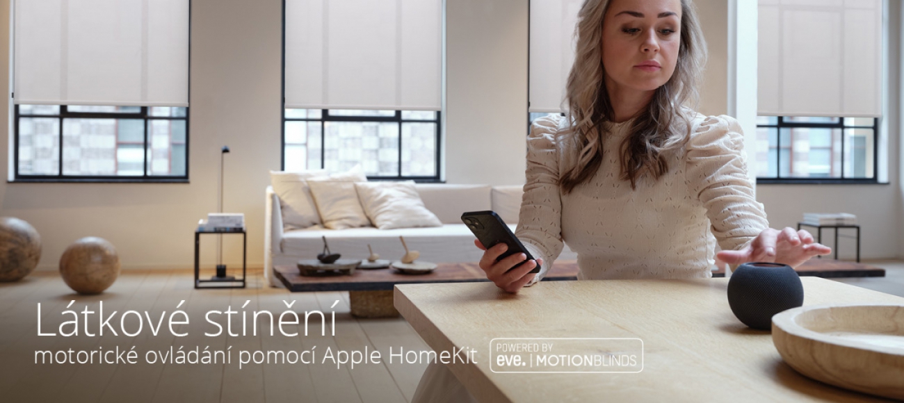 Látkové stínění - Apple HomeKit